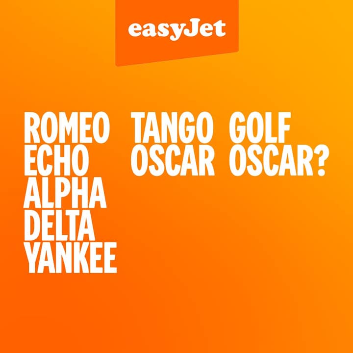 Captured EasyJet creative