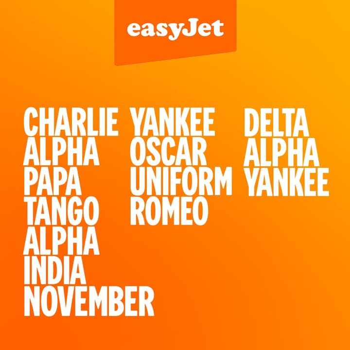 Captured EasyJet creative