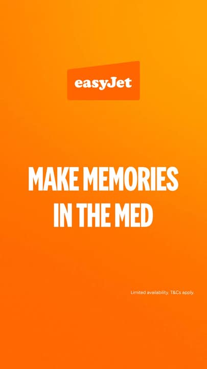 Captured EasyJet creative